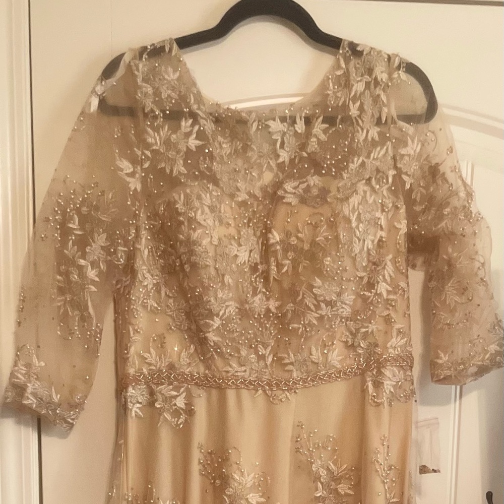 Gorgeous champagne mother-of-the-bride dress - Picture 2 of 7